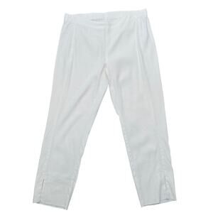 J Jill Linen Stretch White Business Casual Summer Comfortable Pants Women's S